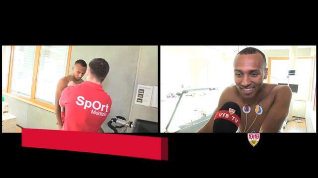 Neuzugang Julian Green bei der sportärztlichen Untersuchung