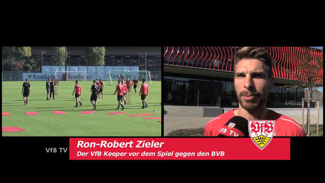 Ron-Robert Zieler vor dem Spiel gegen Borussia Dortmund