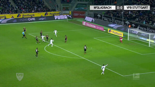 Highlights: M'gladbach  - VfB Stuttgart