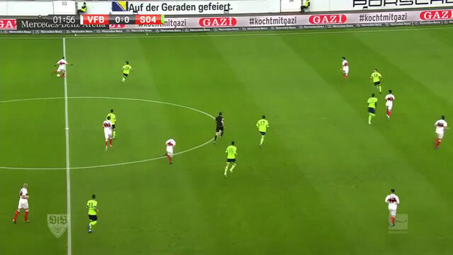 1. Halbzeit: VfB Stuttgart - FC Schalke 04