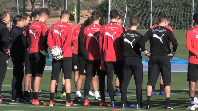 Das erste Training in La Manga mit Berkay Özcan