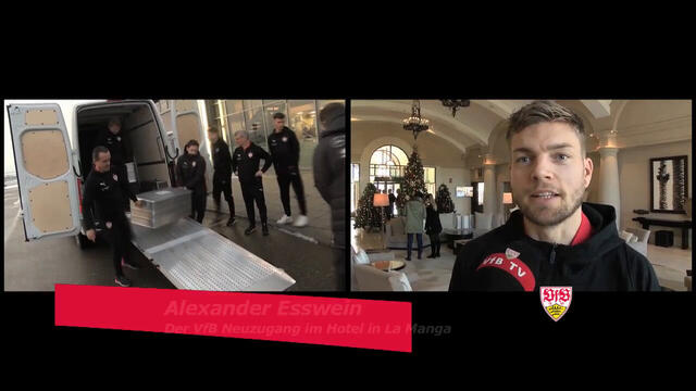 Alexander Esswein und der VfB Tross starten ins Trainingslager nach La Manga