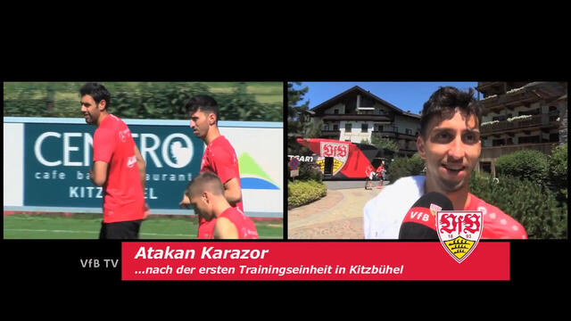 Atakan Karazor nach der ersten Kitzbühel Trainingseinheit