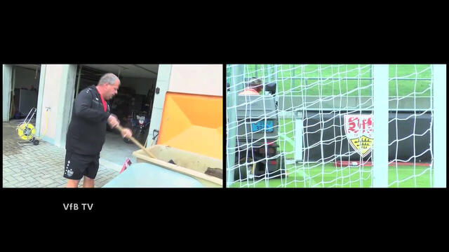 "Rasenpflege" in St. Gallen mit VfB Greenkeeper Volker Bähr