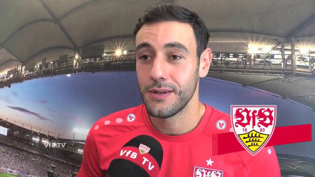 Hamadi Al Ghaddioui nach dem DFB-Pokalspiel in Hamburg