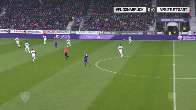 Highlights: VfL Osnabrück - VfB Stuttgart