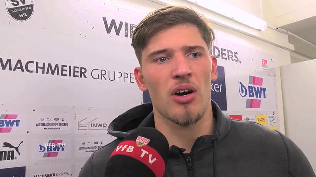 Gregor Kobel nach dem Spiel in Sandhausen