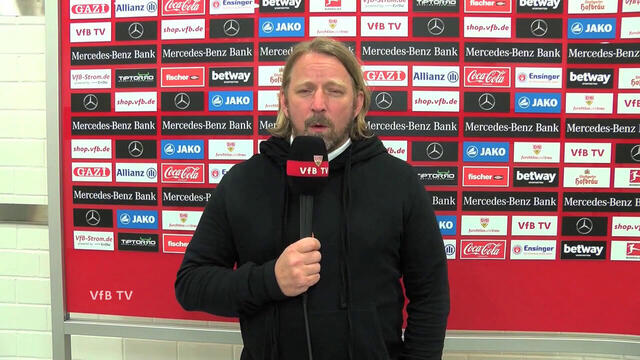 Sven Mislintat nach der Partie gegen Augsburg