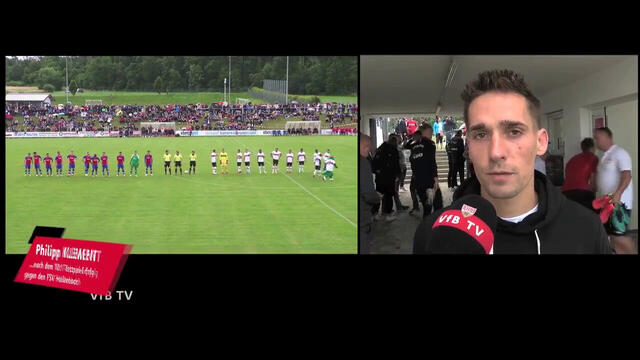 Philipp Klement nach dem Testspiel gegen den FSV Hollenbach