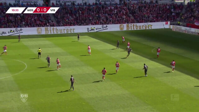 Am 30. Spieltag spielt unser VfB am Samstag gegen den 1. FSV Mainz 05. Der 2:1 Erfolg aus dem Hinspiel soll mit weiteren 3 Punkten gegen die 05er bestätigt werden. Hier die Highlights der Partie!