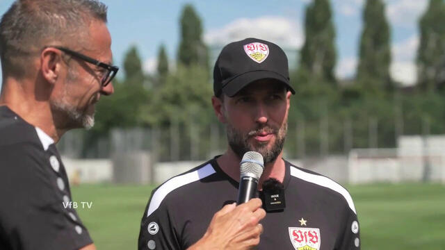 VfB-Coach Sebastian Hoeneß zum Trainingsstart