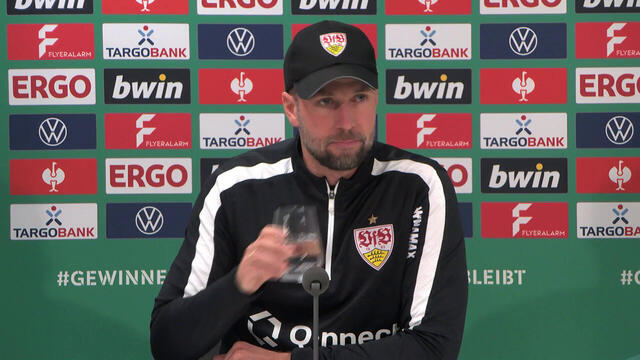 Die PK zum DFB-Pokalspiel gegen Borussia Dortmund