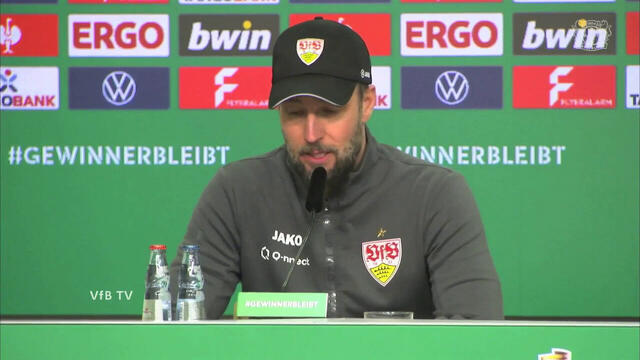 Pressekonferenz DFB-Pokal: Bayer Leverkusen - VfB Stuttgart
