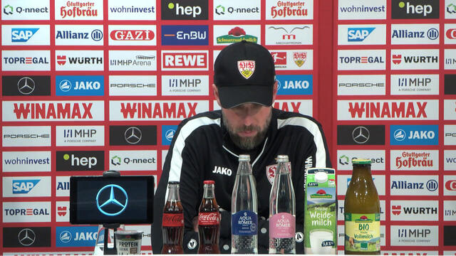 Pressekonferenz vor VfB - 1. FC Köln
