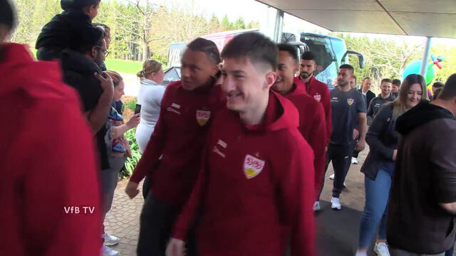 Der VfB-Besuch in der Nachsorgeklinik in Tannheim