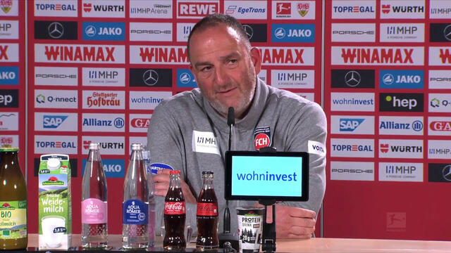 Pressekonferenz: VfB Stuttgart - 1. FC Heidenheim