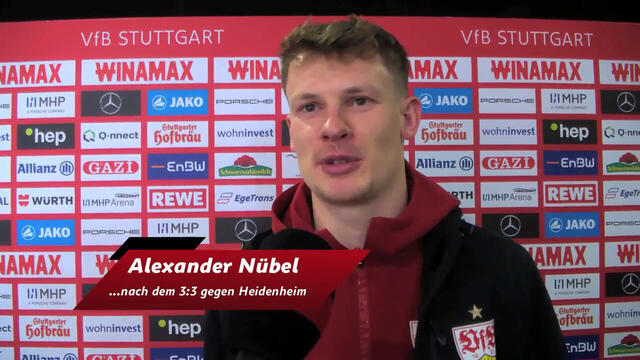 VfB-Keeper Alexander Nübel nach dem Spiel gegen Heidenheim