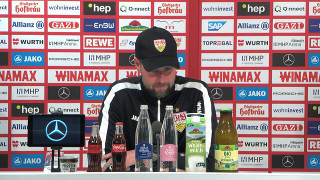 Die VfB-PK vor dem Heimspiel gegen Eintracht Frankfurt