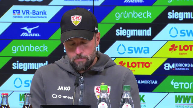 Pressekonferenz: FC Augsburg - VfB Stuttgart