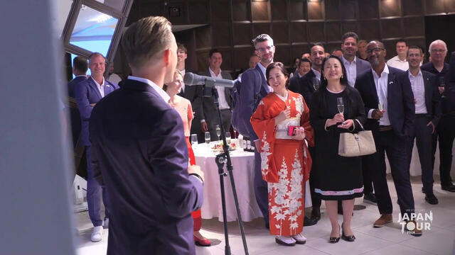 Das VfB Welcome Dinner über den Dächern von Osaka!