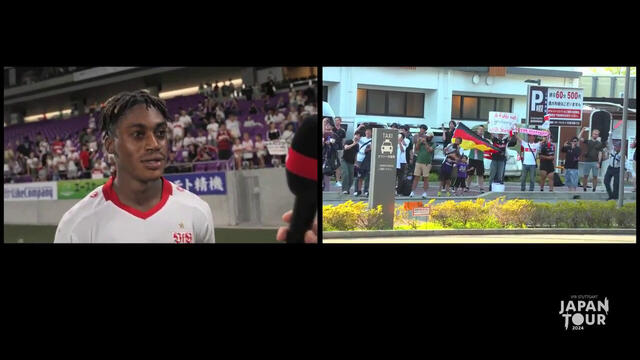 Die Interviews zum Testspiel bei Kyoto Sanga F.C.