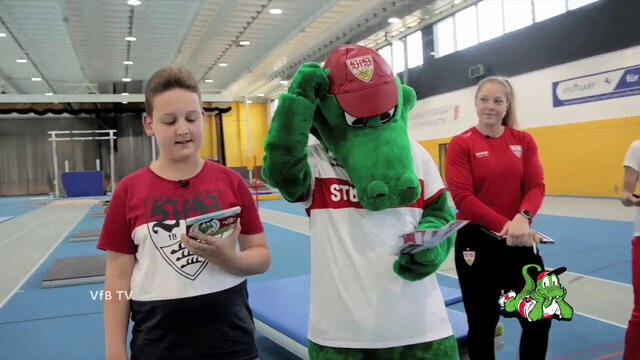 KICK: Fritzle zu Besuch bei der VfB-Leichtathletikabteilung
