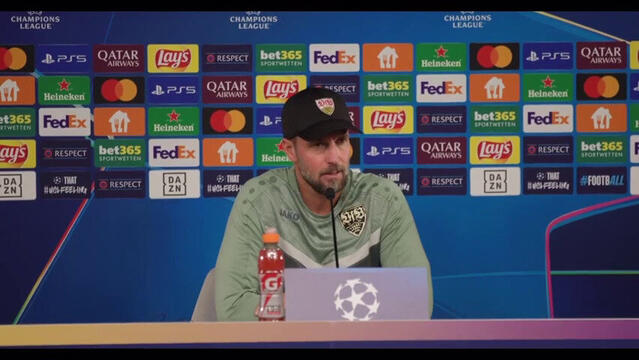 Pressekonferenz vor VfB – Sparta Prag