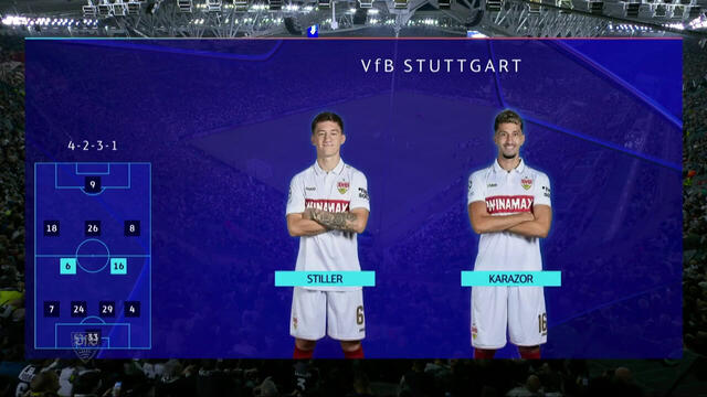 Re-Live: Juventus Turin - VfB Stuttgart (1. Halbzeit)