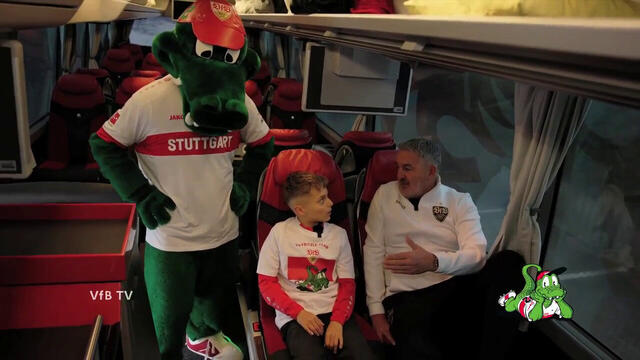 KICK: Der Fritzle-Club macht Station am VfB-Mannnschaftsbus