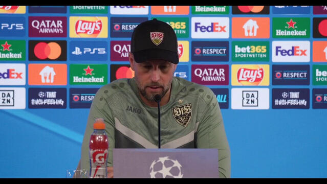 Pressekonferenz vor VfB – Young Boys Bern