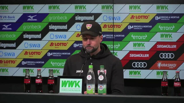 Pressekonferenz: FC Augsburg - VfB Stuttgart