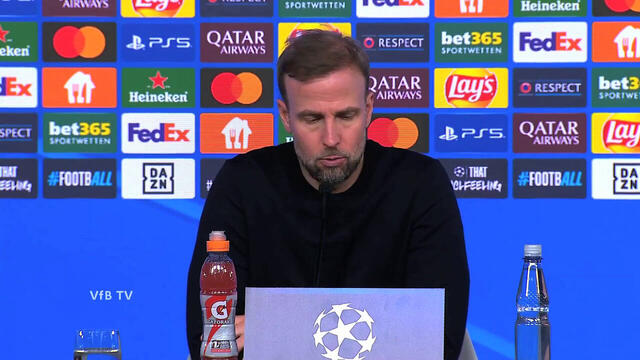 Pressekonferenz: VfB Stuttgart - Paris Saint-Germain