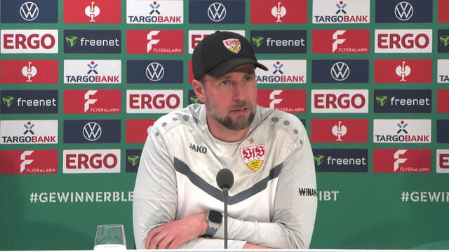 Die PK zum Halbfinale im DFB-Pokal gegen RB Leipzig