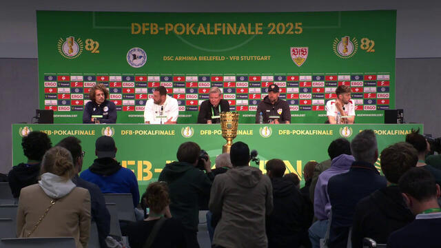 Pressekonferenz vor dem DFB-Pokal-Finale