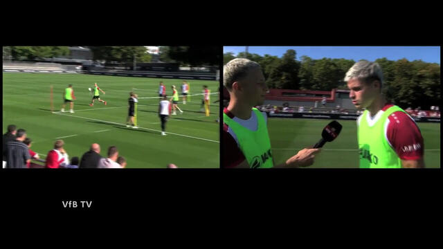 Yannik Keitel und Ramon Hendriks spielen den Interview-Doppelpass