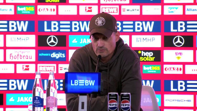 Pressekonferenz: VfB Stuttgart - FC St. Pauli