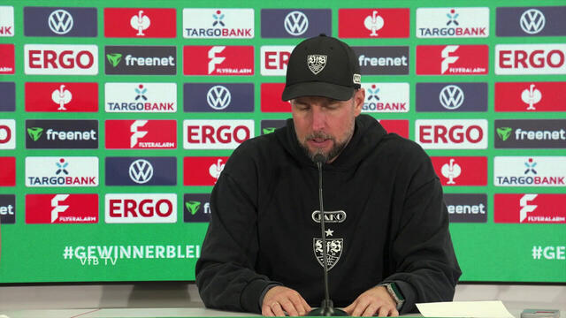 Pressekonferenz DFB-Pokal: 1. FSV Mainz 05 - VfB Stuttgart