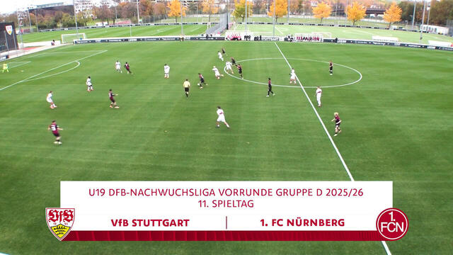Highlights: VfB U19 - 1. FC Nürnberg