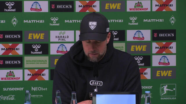 Pressekonferenz: SV Werder Bremen - VfB Stuttgart