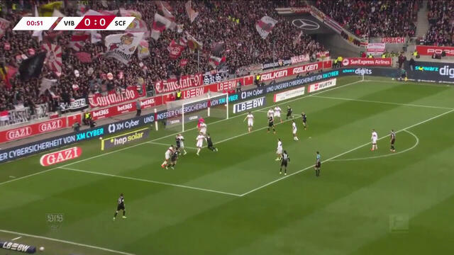 Re-Live: VfB Stuttgart - SC Freiburg (1. Halbzeit)