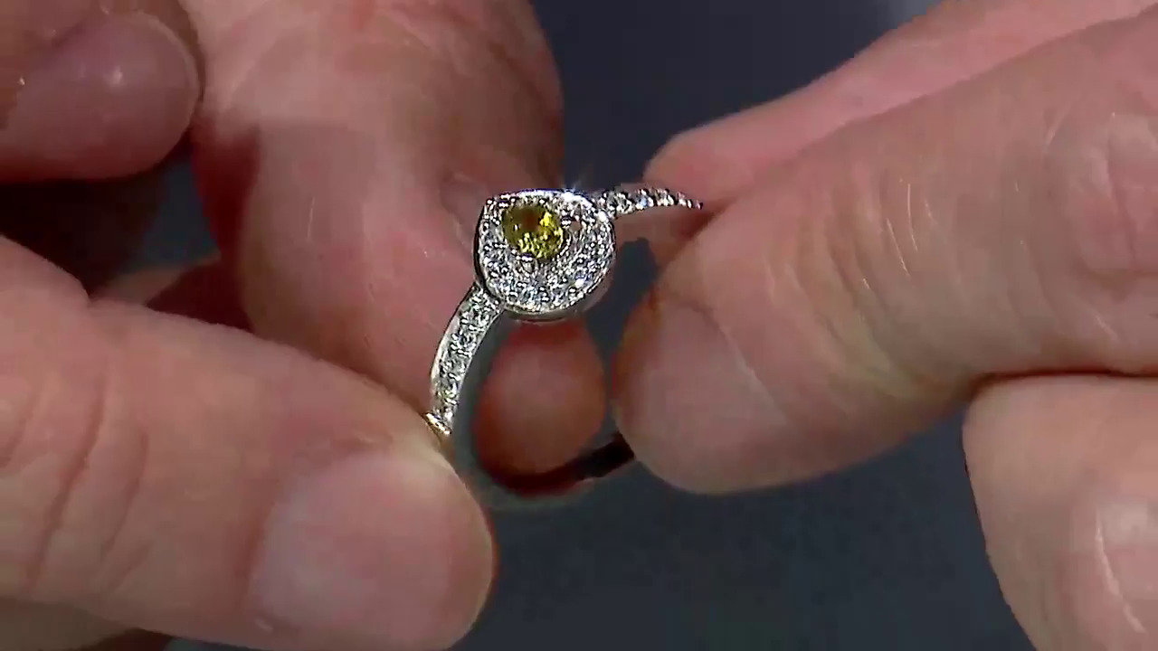 Video Zilveren ring met een koper toermalijn