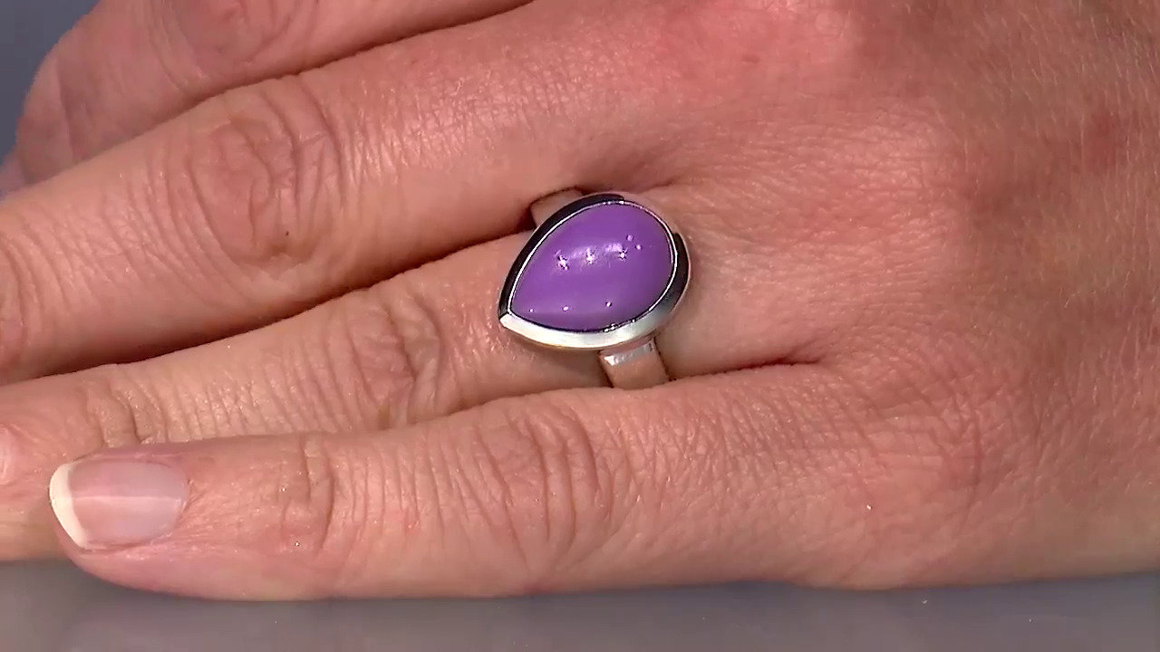Video Zilveren ring met een phosphosideriet