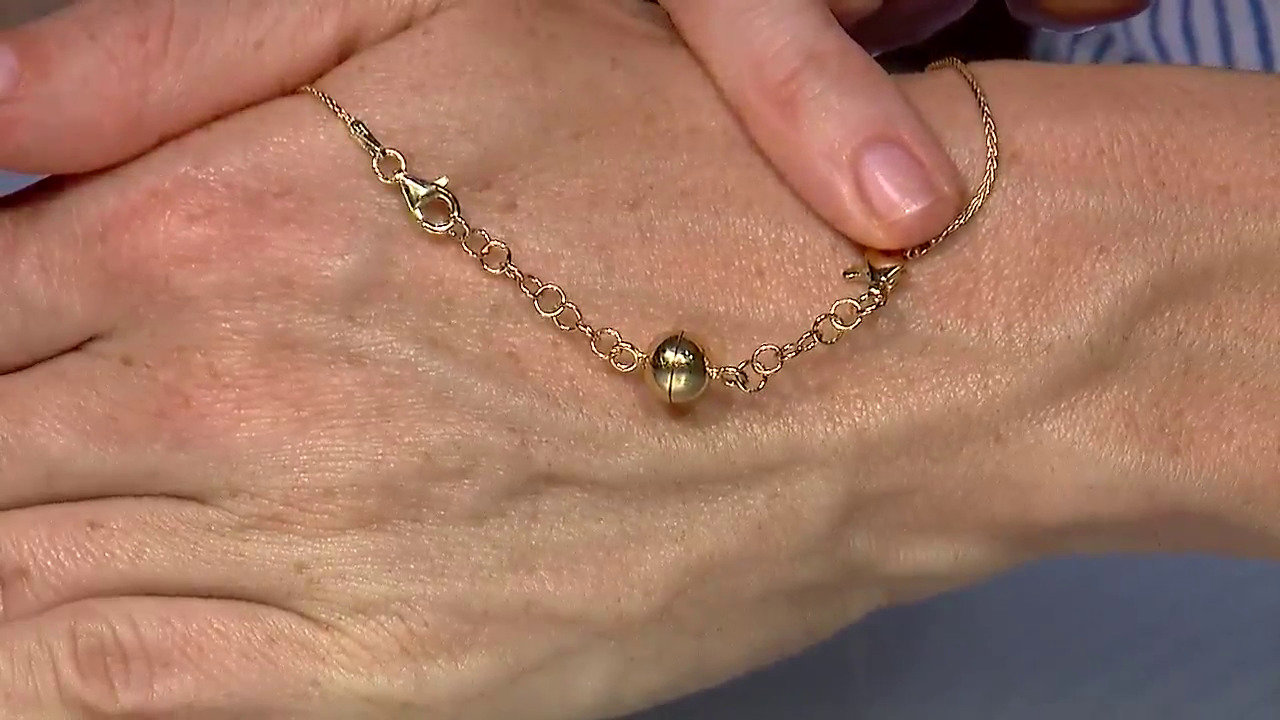 Video Chiusura magnetica in argento placcato oro giallo  - 6 cm - ca. 3,8 g