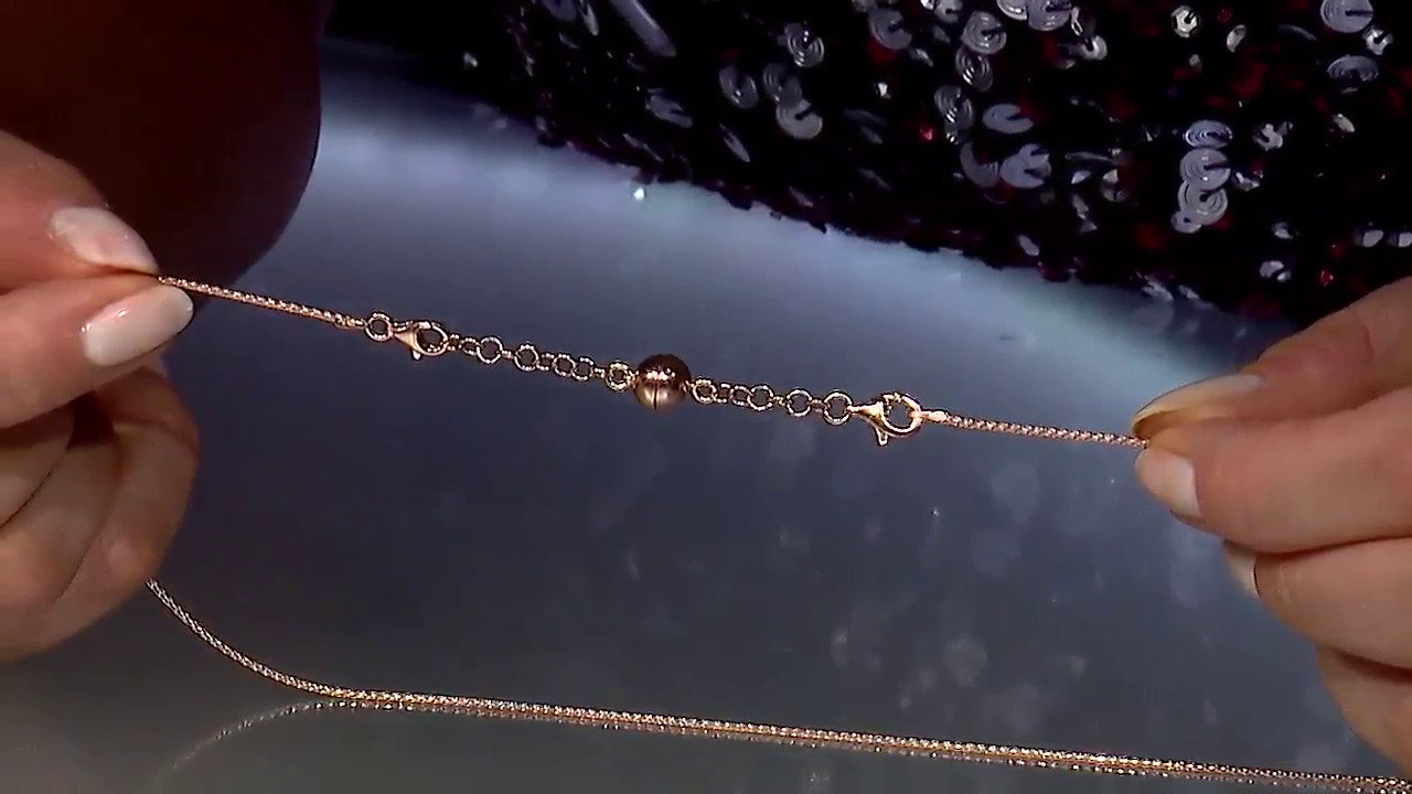 Video Chiusura magnetica in argento placcato oro rosa - 6 cm - ca. 3,8 g