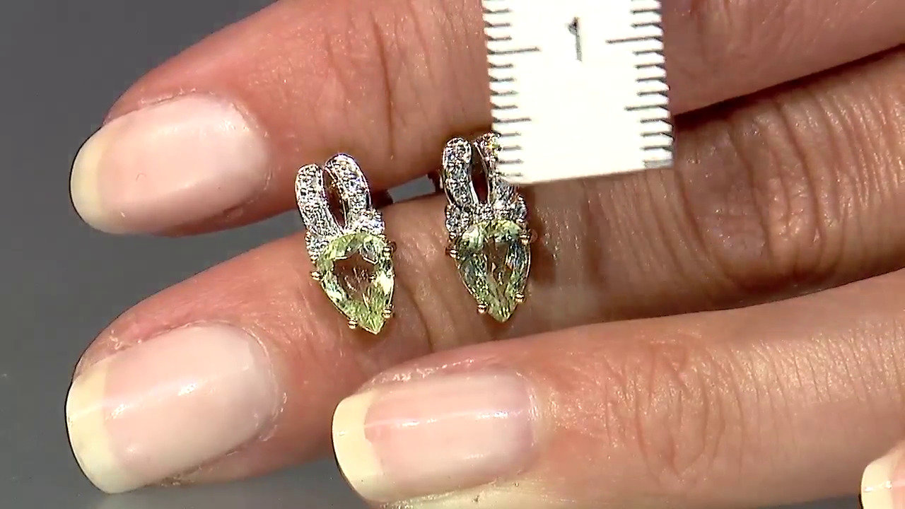 Video Orecchini in argento con Tormalina Cuprian