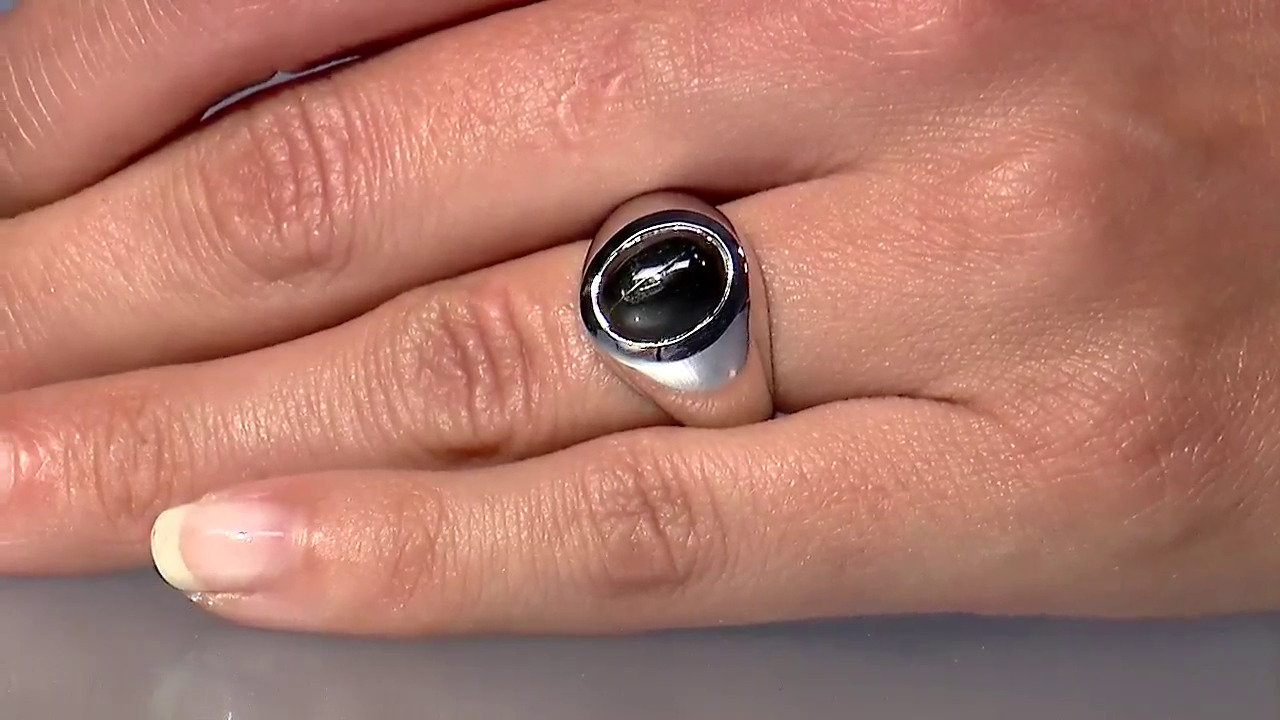 Video Indian star diopside Silver Ring