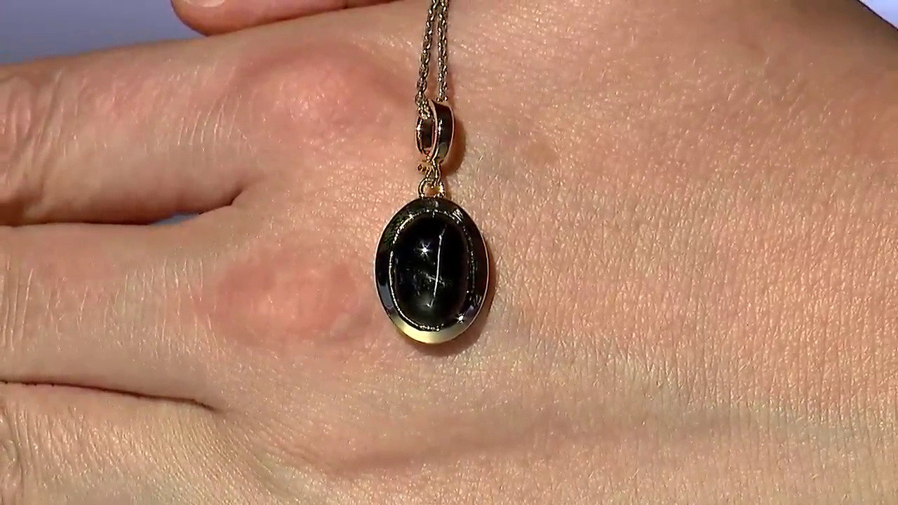 Video Indian star diopside Silver Pendant