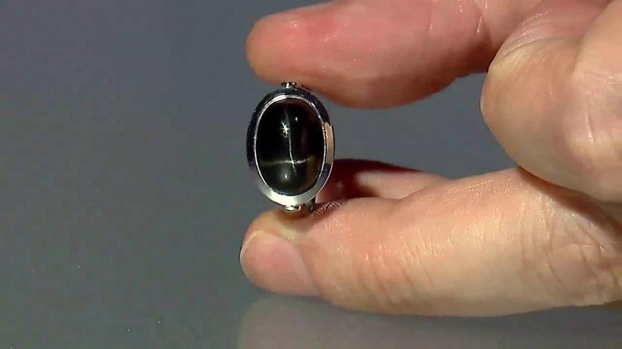 Video Indian star diopside Silver Ring
