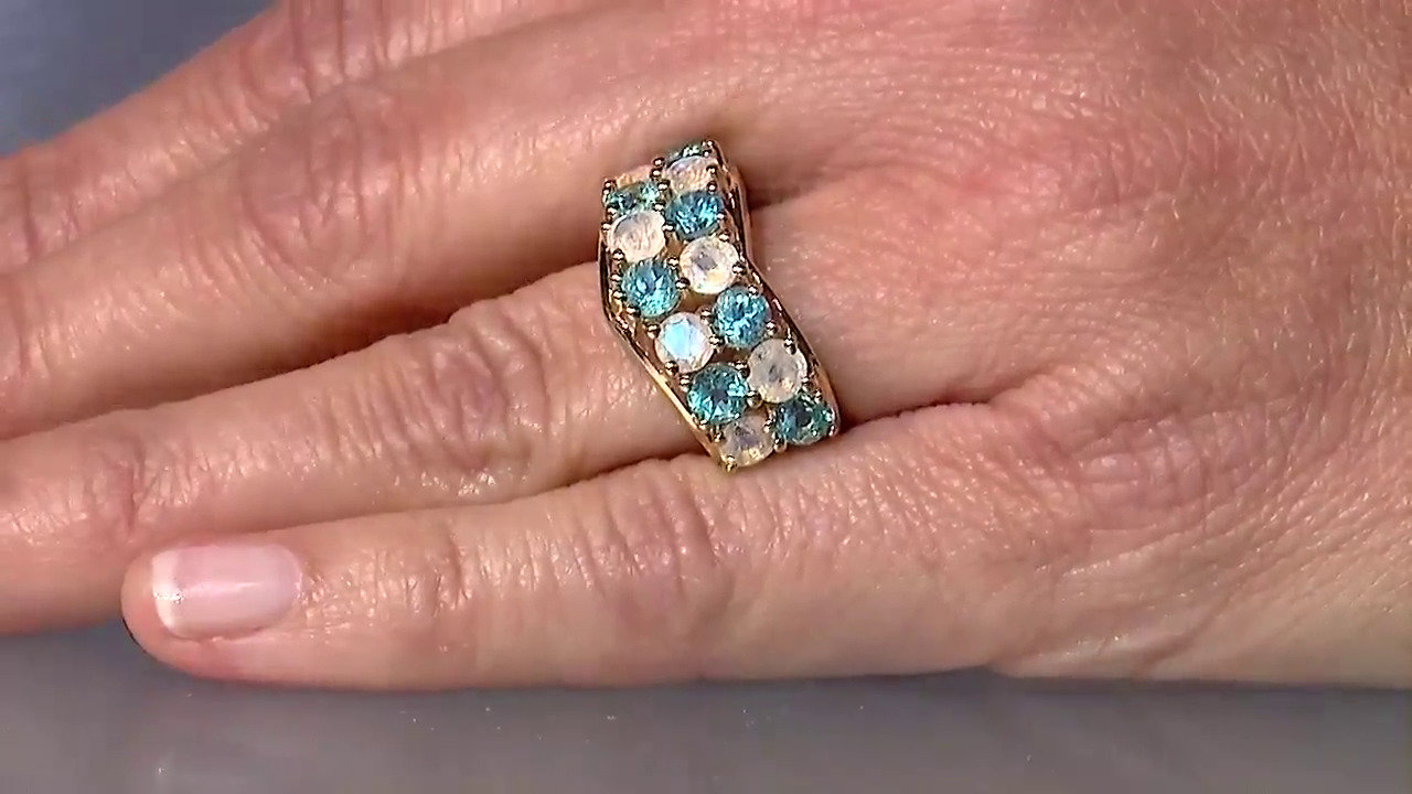 Video Bague en argent et Apatite bleue