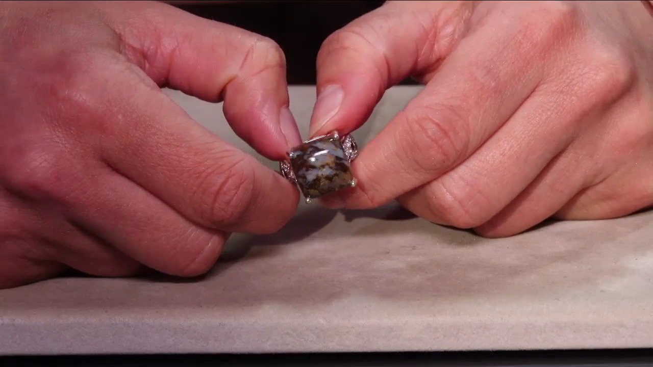 Video Bague en argent et Quartz Dinosaure